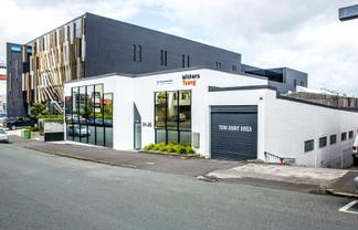 Industrial inspired office with versatility