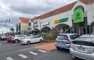BETWEEN MCDONALD'S, HELL PIZZA AND SUBWAY!