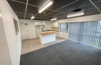 Newly renovated office and storage 