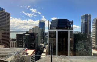 Outstanding private office suite with a balcony