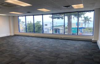 Office with ocean views