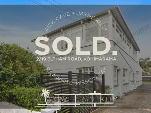 2/19 Eltham Road, Kohimarama
