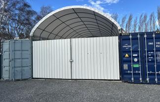 Yard space, work space and storage containers