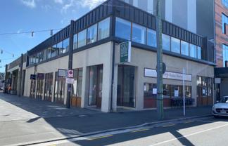 Industrial chic office or hospo space, corner site