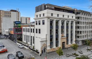 Office space with balcony in heritage building