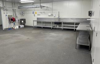 Tenancy with food preparation areas and offices