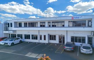 Modern first floor office with car parks