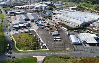 Prime corner yard at entrance to Bell Block
