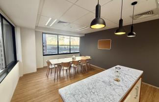 Tidy office with views