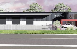 New warehouse with high profile on Taurikura