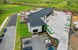 Modern industrial warehouse, offices and yard