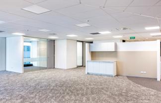 Refurbished modern office floor