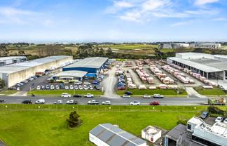 Huge yard + drive-through building