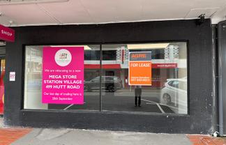 Right in the Line of a Small Retail Shopping Strip