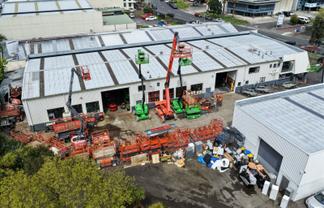 Standalone road front warehouse with secure yard