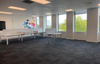 Tidy office close to motorway