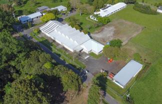 Warehouse with dangerous goods storage and parking