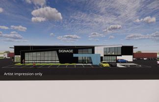 New Warehouse to be Built - Strong Corner Presence