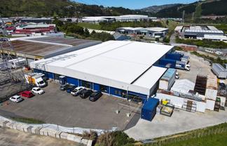 Big Warehouse Surrounded by Yard