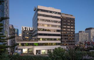 Attractive office space with rooftop seating