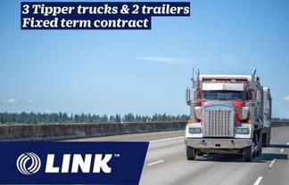3 Trucks & 2 Trailers + National Company Contract!