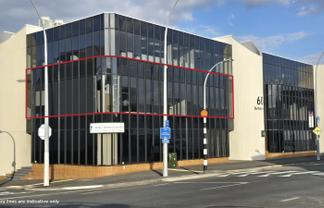 City office in the business and education zone