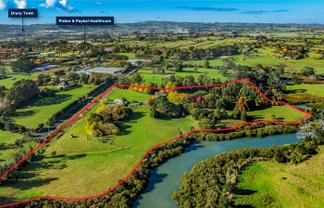 Future urban landholding with estuary frontage