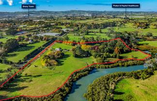 Future urban landholding with estuary frontage