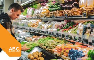 Busy Suburban Fresh Produce & Grocery Store