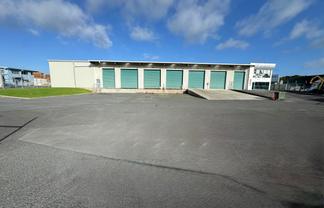 Modern warehouse with secure yard