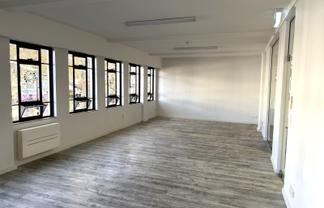 Bright open-plan office with CBD outlook