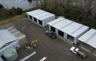 Two new sheds with secure yard for lease