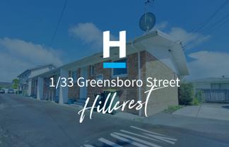 1/33 Greensboro Street, Hillcrest