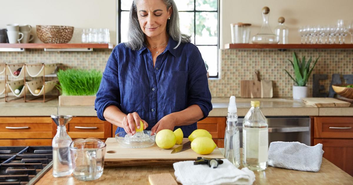 property owner cleaning her home to keep it tidy