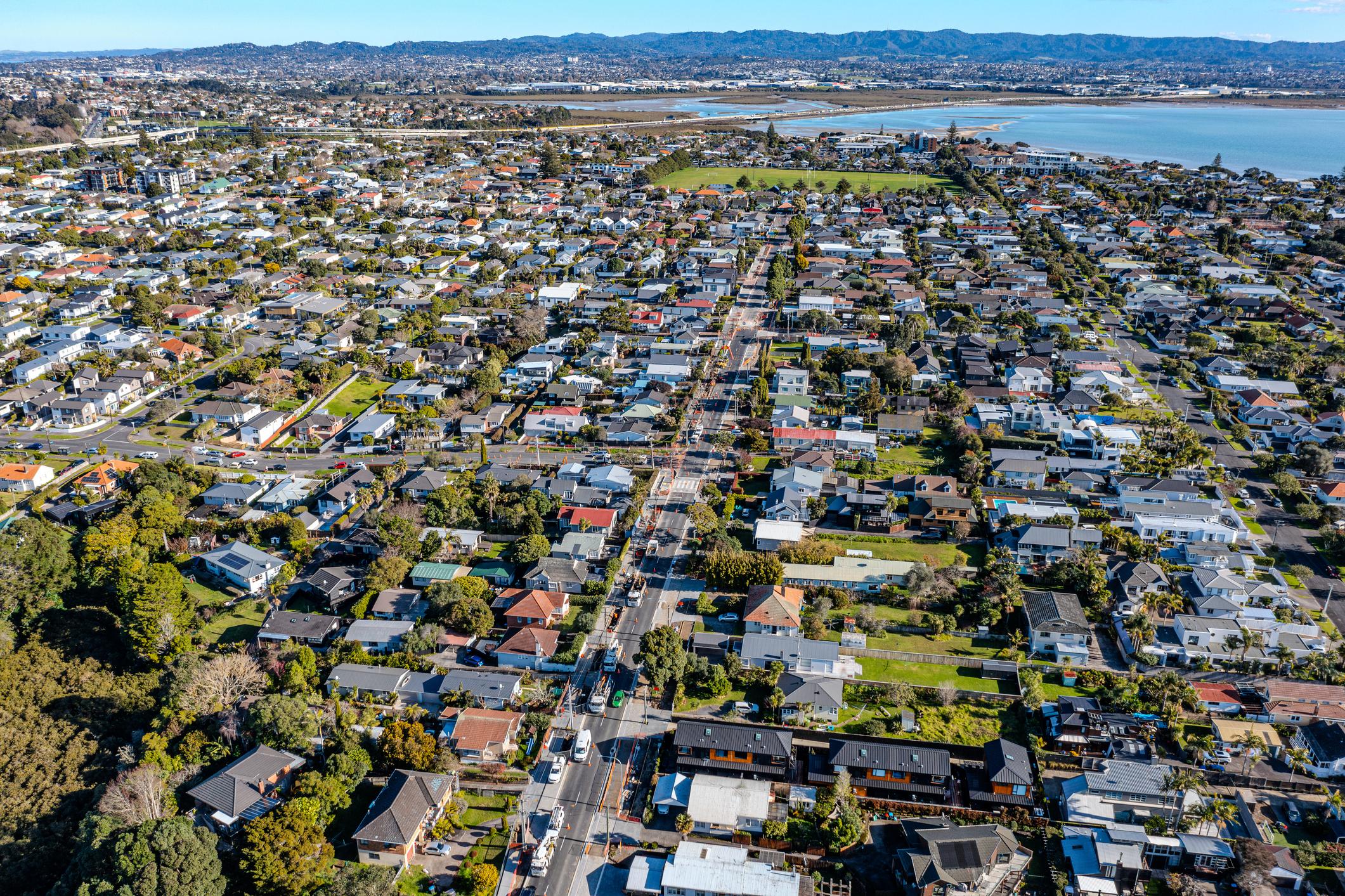suburban landscape in point chevalier Auckland