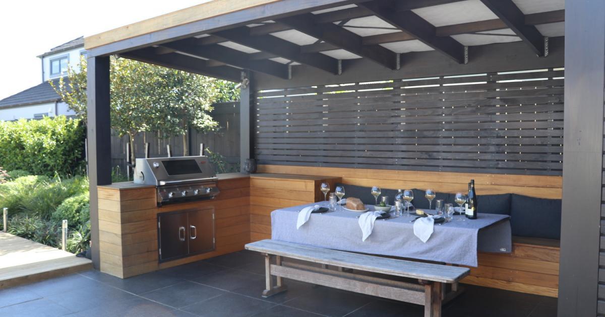 Backyard transformation in a New Zealand home